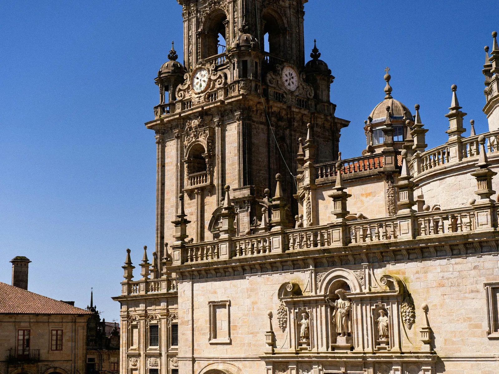 Fachada barroca da Catedral de Santiago de Compostela